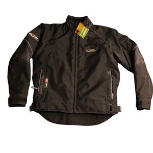 Nitro Mens Canvas Racing Jacket Black Size Small